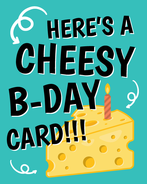 Here's a cheesy birthday group birthday card cover