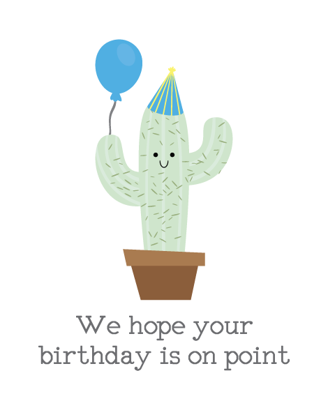 We hope your birthday is on point group birthday card